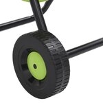 vidaXL Chariot enrouleur vert avec jeu de raccords de tuyaux 1 9cm 20m