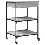 vidaXL Chariot de cuisine sonoma gris 60x48x89 5 cm bois d'ingénierie