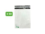 50 Enveloppes plastique opaques 80 microns N°1 - 185x230mm