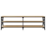 vidaXL Meuble TV chêne sonoma 160x40x50 cm bois d'ingénierie