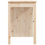 Bureau table poste de travail meuble d'ordinateur informatique étude 100 x 50 x 75 cm bois massif de pin brun 02_0023367
