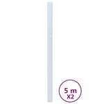 vidaXL Films pour fenêtre 2 Pièces dépoli motif d'étoiles PVC