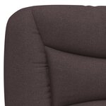 vidaXL Coussin de tête de lit marron foncé 180 cm tissu