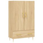 vidaXL Buffet haut chêne sonoma 69 5x31x115 cm bois d'ingénierie