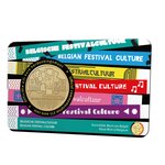 Pièce de monnaie 2 euro 1/2 Belgique 2023 BU – Culture belge des festivals – Légende flamande
