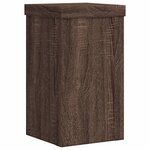 vidaXL Supports pour plantes 2 Pièces chêne marron bois d'ingénierie