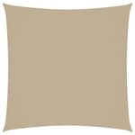 vidaXL Parasol en tissu oxford carré 3 6 x 3 6 m beige