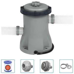 Bestway Pompe de filtration pour piscine Flowclear 330 gal