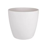 Brussels Pot de fleurs rond Roues 47 - Blanc Ø 47 x 44 cm
