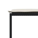 vidaXL Ensemble à manger de jardin 17 Pièces coussins noir résine tressée