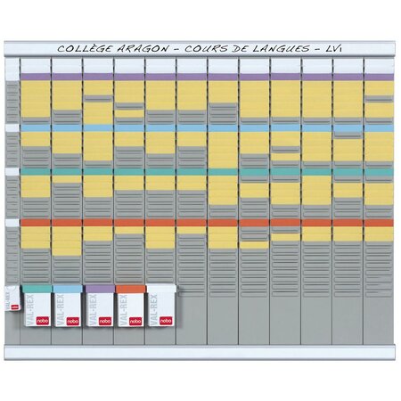 planning à fiches T2 - 13 colonnes - 80 x 66 cm