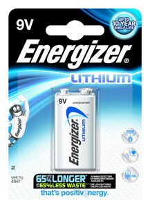 Blister de 1 Pile Ultimate Lithium L522 E-BLOCK 9V ENERGIZER