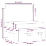 vidaXL Canapé central avec coussins gris foncé Bois d'acacia solide