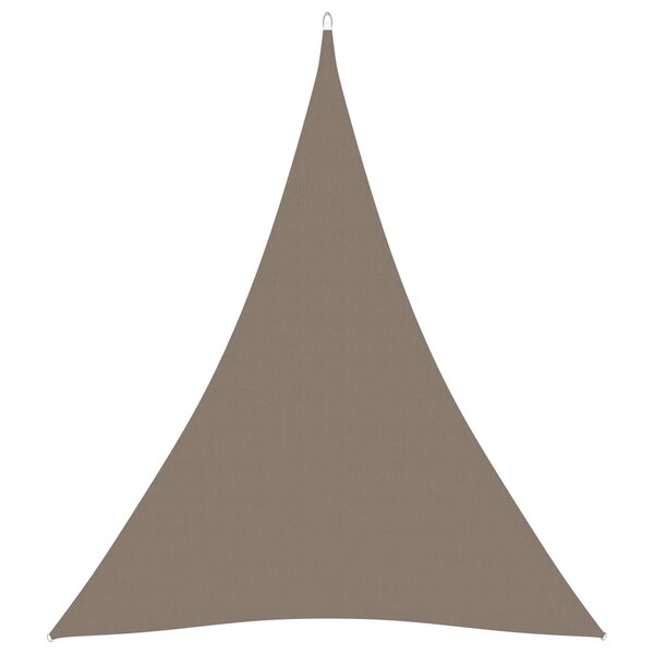vidaXL Voile de parasol Tissu Oxford triangulaire 5x6x6 m Taupe