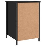 vidaXL Tables de chevet 2 Pièces noir 40x42x60 cm bois d'ingénierie