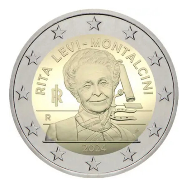 2 euros commémoratif Italie 2024 - Rita Levi-Montalcini.