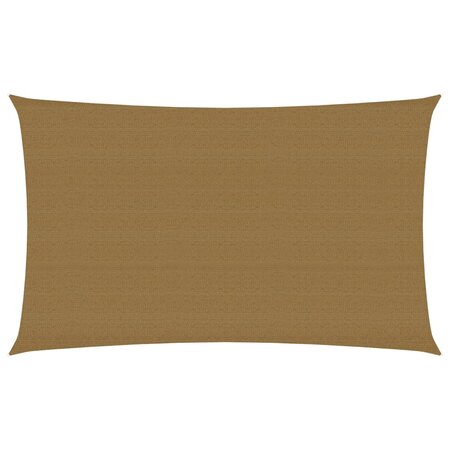 vidaXL Voile d'ombrage 160 g/m² Taupe 2 5x5 m PEHD