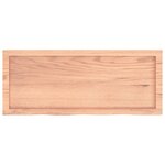 vidaXL Dessus de table marron clair bois chêne massif traité