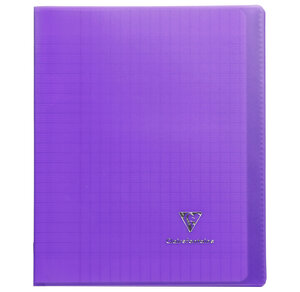 Cahier Protège-cahier Koverbook Piqué Polypro 17x22cm 96p séyès Violet Transpa... CLAIREFONTAINE