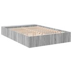vidaXL Cadre de lit sonoma gris 160x200 cm bois d'ingénierie