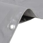 vidaXL Bâche 650 g / m² 1 5 x 20 m Gris