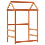 vidaXL Cadre de lit avec toit cire marron 80x200 cm bois massif de pin