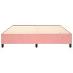 vidaXL Cadre de lit Rose 160x200 cm Velours