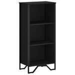 vidaXL Bibliothèque noir 50x31x106 cm bois d'ingénierie