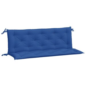 vidaXL Coussins de banc jardin lot de 2 bleu 150x50x7 cm tissu Oxford
