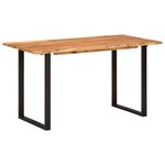 vidaXL Table de salle à manger 140x70x76 cm Bois d'acacia solide