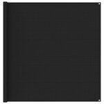 vidaXL Tapis de tente 200x200 cm Noir