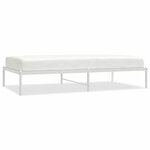 vidaXL Cadre de lit métal blanc 100x190 cm