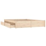 vidaXL Cadre de lit avec tiroirs 180x200 cm Super King
