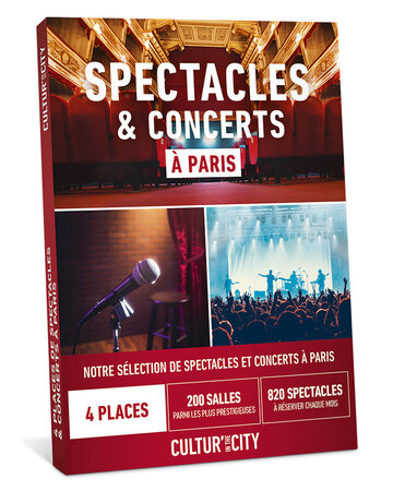 Coffret cadeau - CITC - Spectacles & Concerts à Paris - 4 Places