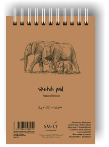 Bloc Spirale SM-LT A4 Dessin Brun 80 feuilles 135 g/m²