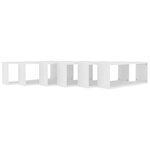 vidaXL Étagères murales cube 6 Pièces Blanc 60x15x23 cm Bois d’ingénierie