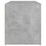 vidaXL Banc d'entrée 80x40x45 cm Gris béton Bois d'ingénierie