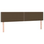 vidaXL Cadre de lit avec tête de lit marron foncé 120x190 cm tissu
