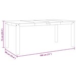 vidaXL Table à manger Panama blanc 180x90x75 cm bois massif de pin