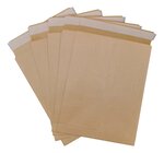 Lot de 100 enveloppes pochettes kraft armé à soufflet marron 280 x 365 + 30 mm