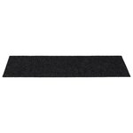 vidaXL Tapis d'escalier autocollants Rectangulaire 15 Pièces 60x25cm Noir