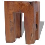 vidaXL Tabouret Bois de teck massif
