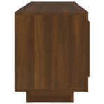 vidaXL Meuble TV chêne marron 102x35x45 cm bois d'ingénierie