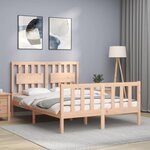 vidaXL Cadre de lit sans matelas 140x200 cm bois massif de pin