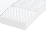 vidaXL Lit de jour avec gigogne et matelas noir 90x200 cm tissu
