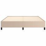 vidaXL Cadre de lit Cappuccino 180x200 cm Similicuir