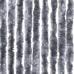 vidaXL Rideau anti-mouches argenté 100x230 cm chenille