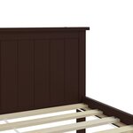 vidaXL Cadre de lit Marron foncé Bois de pin massif 180x200 cm