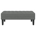 Banc vidaXL Gris Foncé 113x57x39 cm Tissu