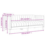 vidaXL Ensemble de canapés 2 Pièces taupe tissu